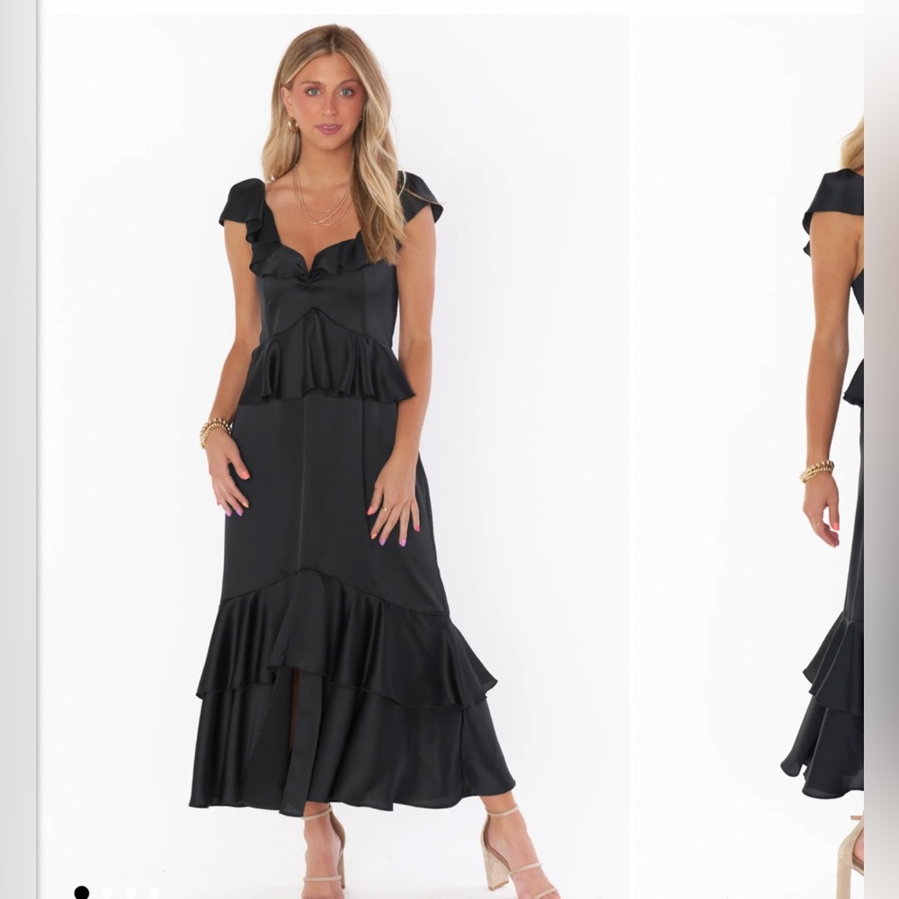 Black maxi dress